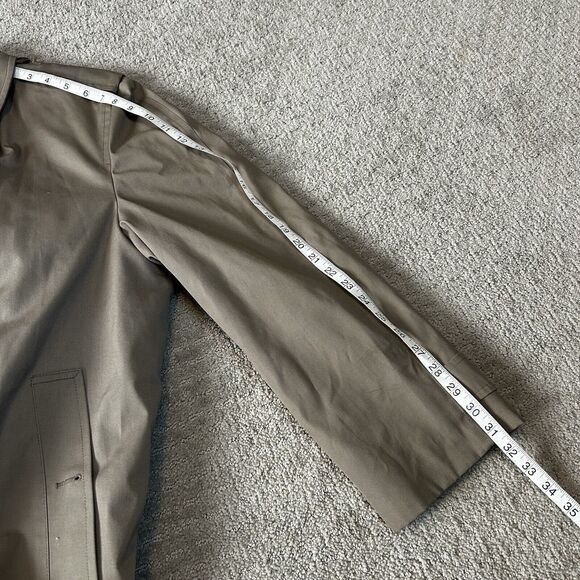 London Fog Maincoats Trench Coat Men’s 44R Khaki Tan Lined Gorpcore Old Money - Picture 15 of 15